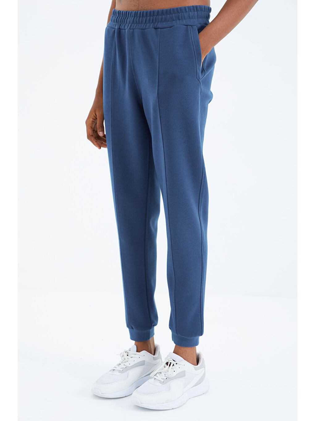 Mavi Parlıament  Bağcıklı Ön Dikiş Detaylı  Standart  Kalıp  Erkek Jogger Eşofman Altı - 84994-2