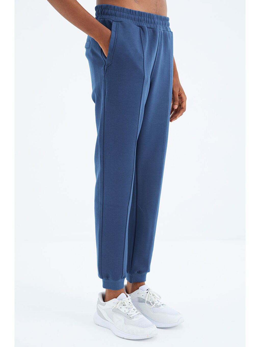 Mavi Parlıament  Bağcıklı Ön Dikiş Detaylı  Standart  Kalıp  Erkek Jogger Eşofman Altı - 84994-4