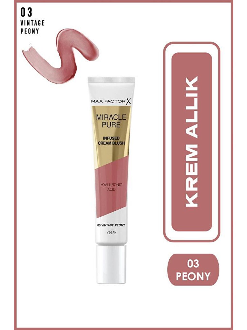 Max Factor Miracle Pure Krem Allık 03 Peony
