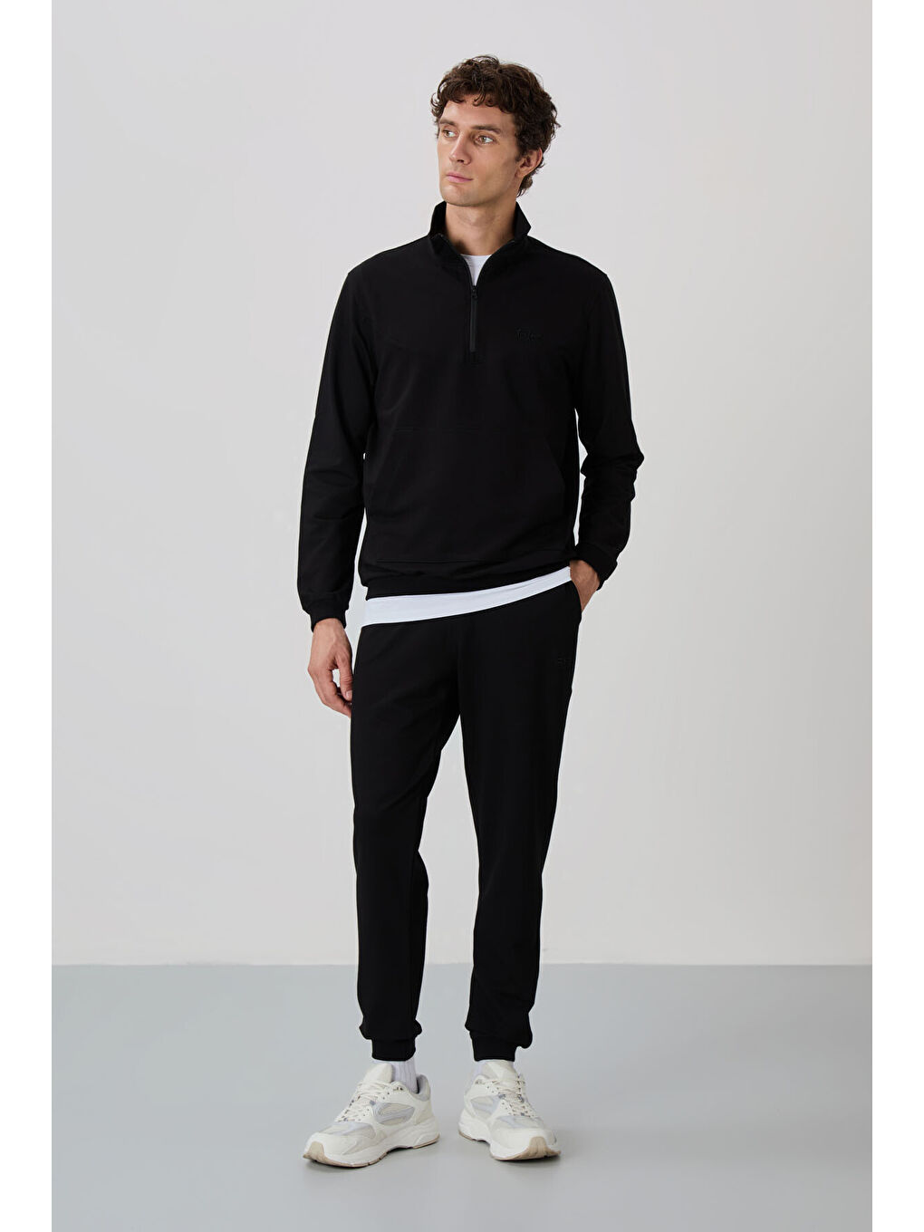 Herbert Siyah  Dik Yaka Eşofman Takım - 85233-4