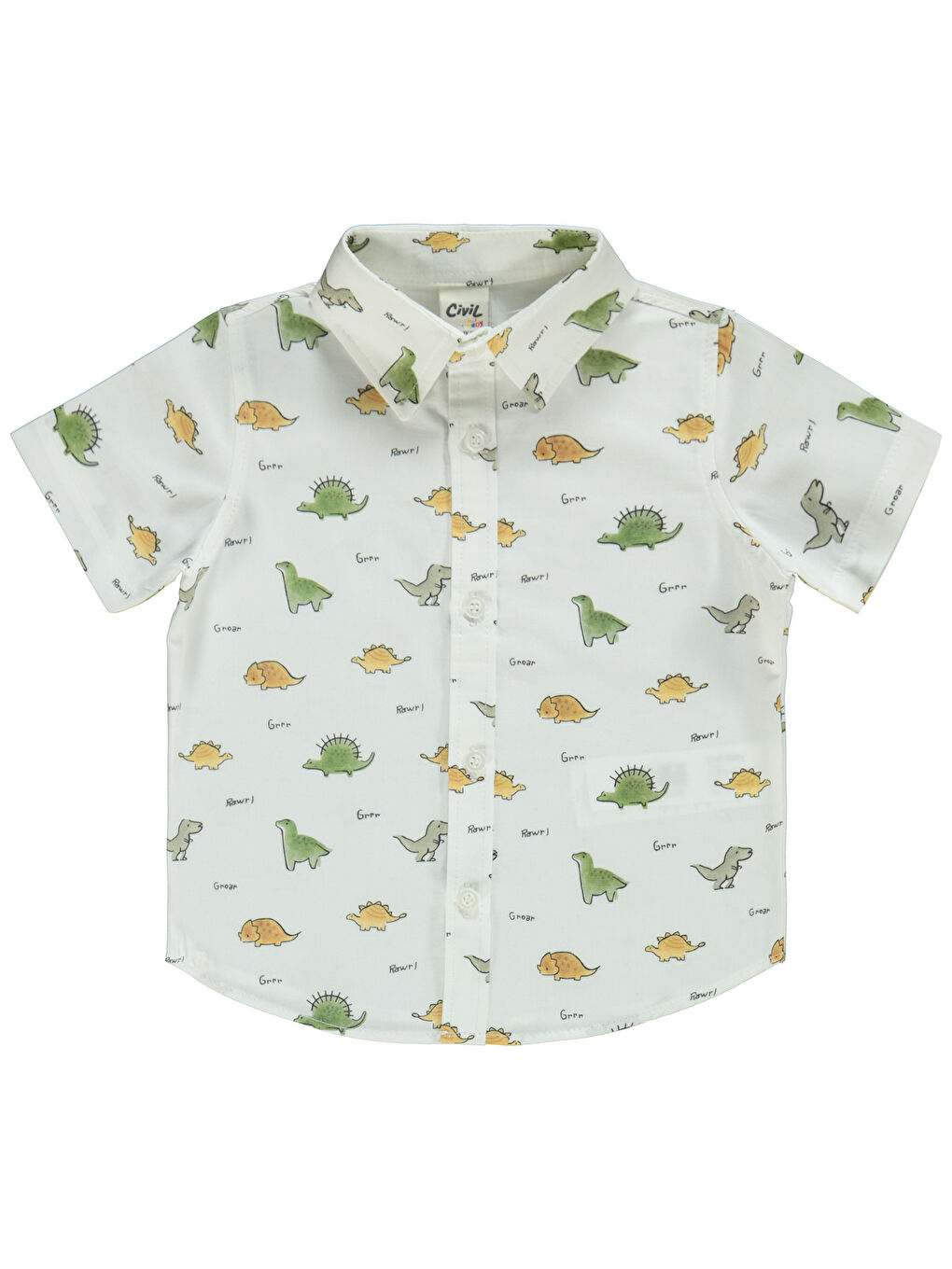 Baby Erkek Bebek Şortlu Takım 6-18 Ay Haki-1