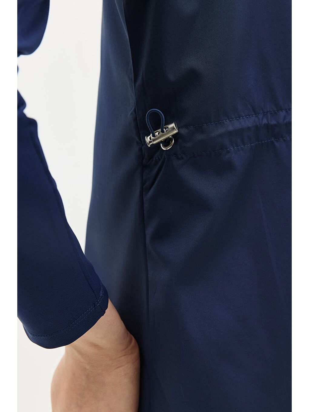 Uzun Tam Kapalı Tesettür Mayo C13075 Koyu Lacivert-5