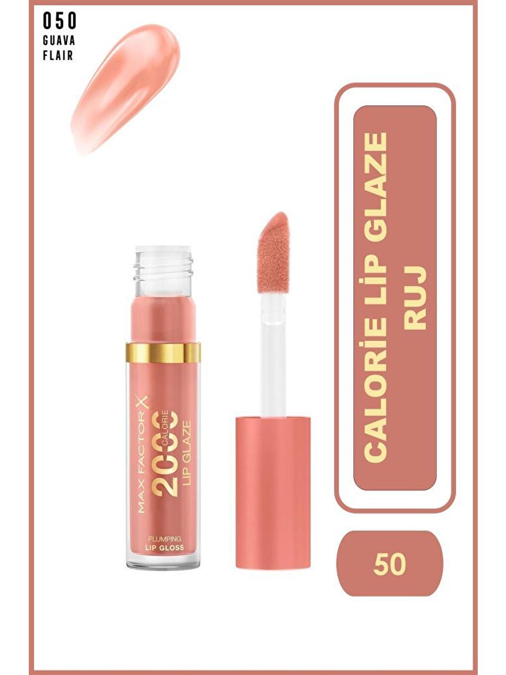 Max Factor 2000 Calorie Lip Glaze 050 Guava Flair