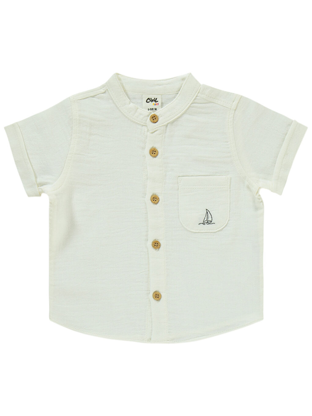 Baby Erkek Bebek Şortlu Takım 6-18 Ay Beyaz-2