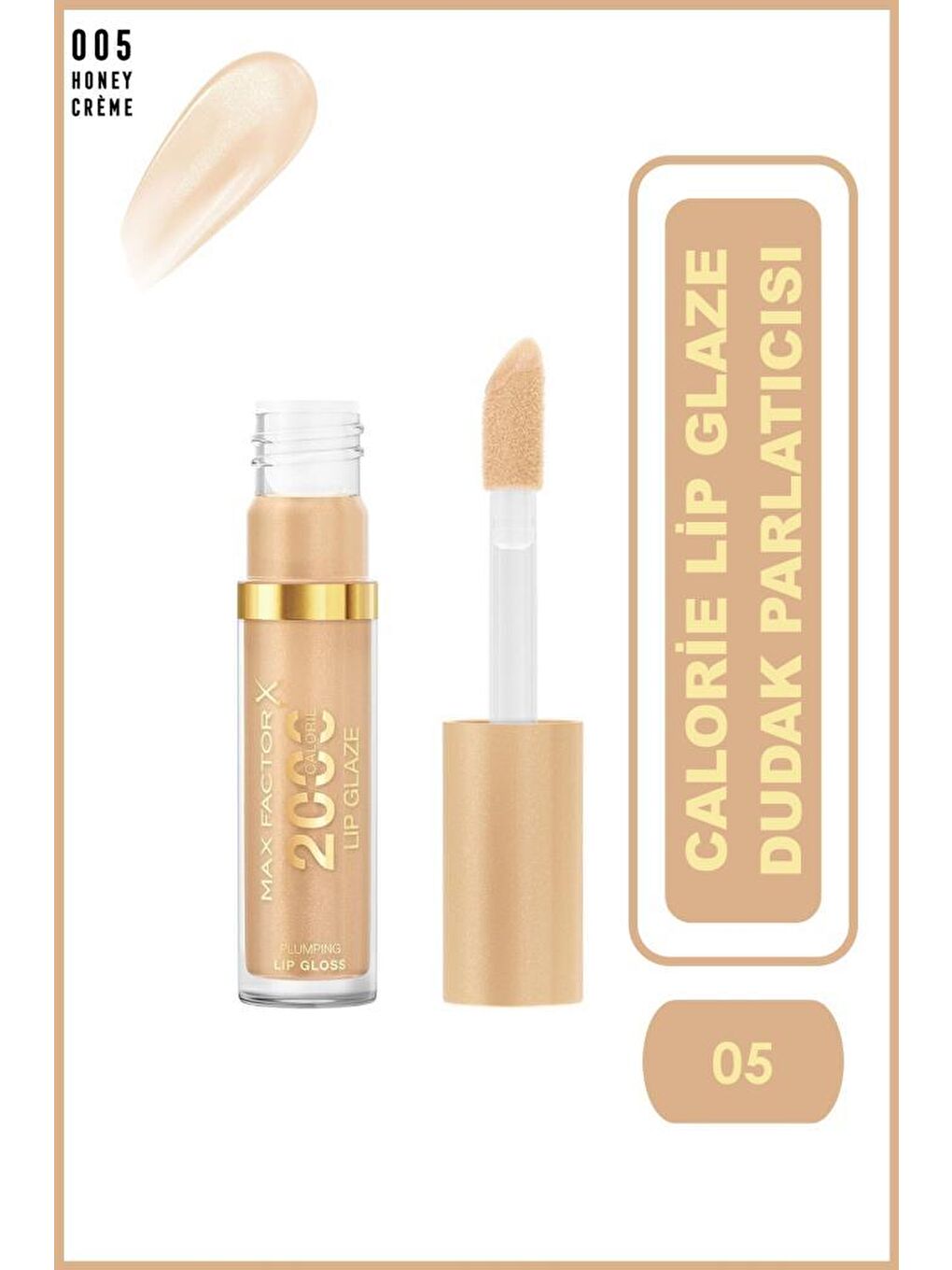 Max Factor 2000 Cal Lıp Glaze- 005 Honey Creme