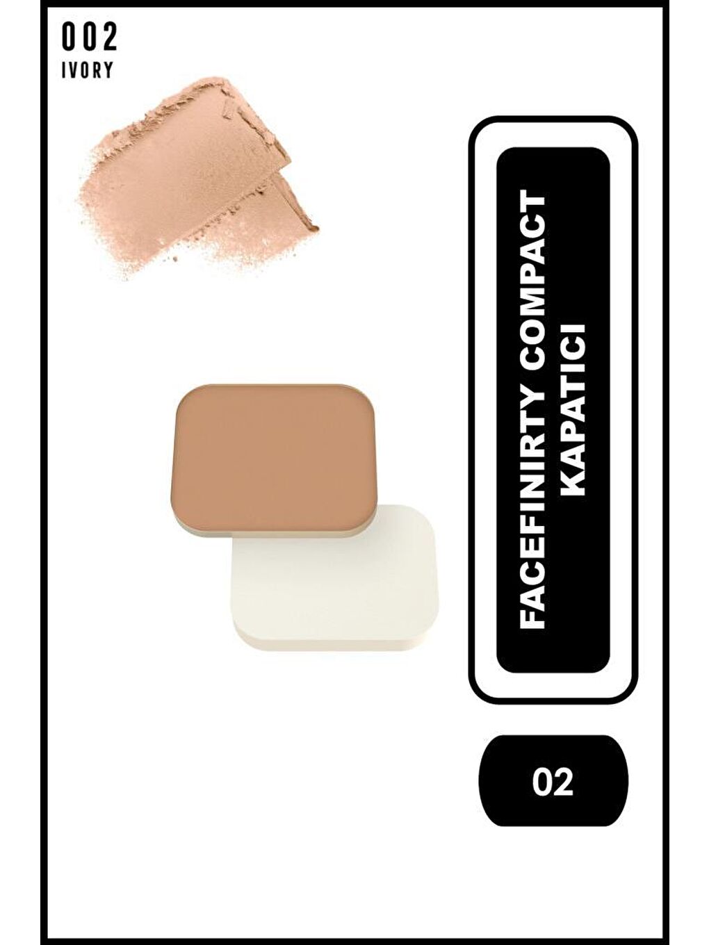 Max Factor Facefınıty Compact Fdt Refıll 02 Ivory