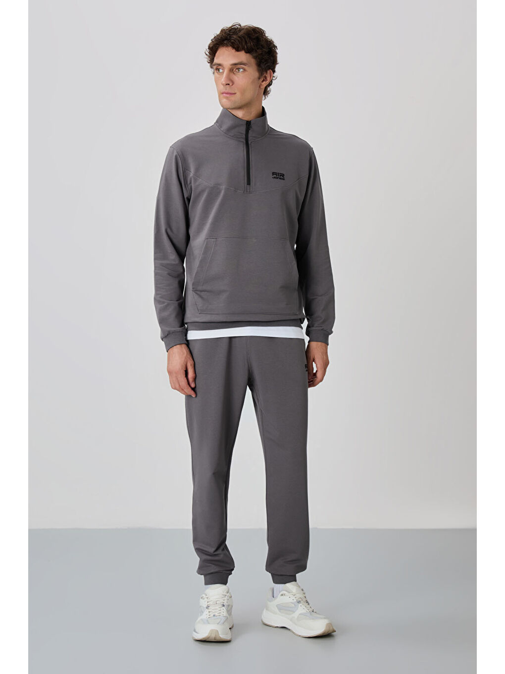 Herbert Koyu Gri  Dik Yaka Eşofman Takım - 85233