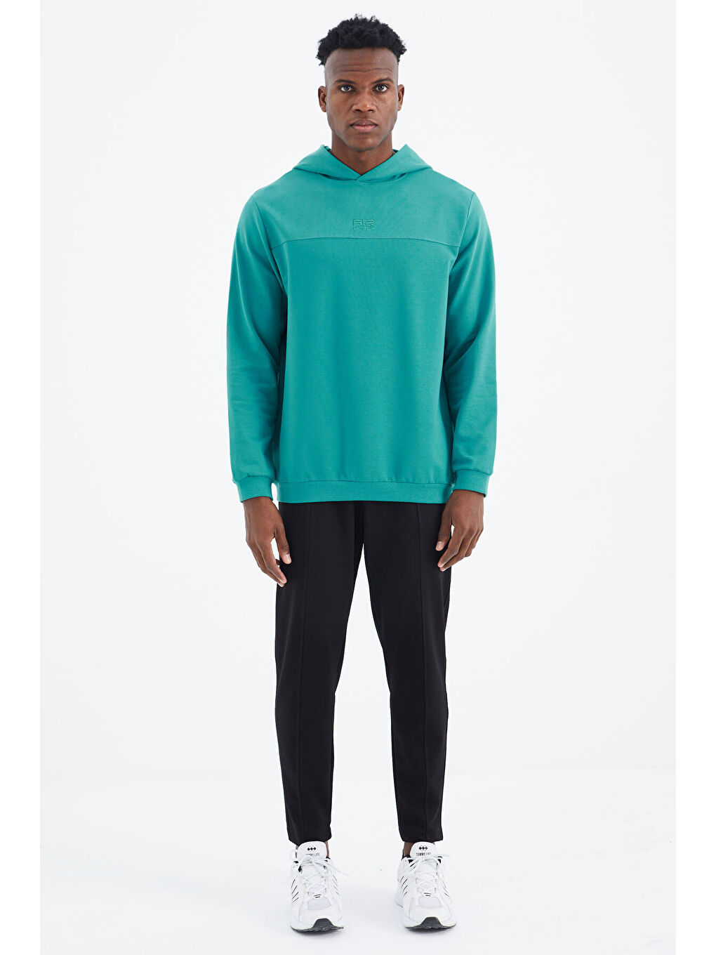 Deniz Yeşil - Siyah Kelvin Basic Erkek Eşofman Takım - 85230