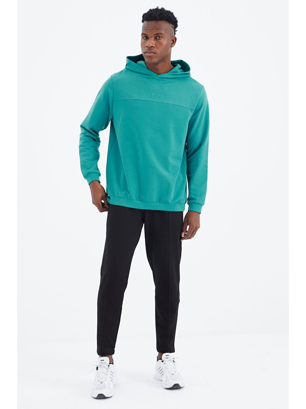 Deniz Yeşil - Siyah Kelvin Basic Erkek Eşofman Takım - 85230-4