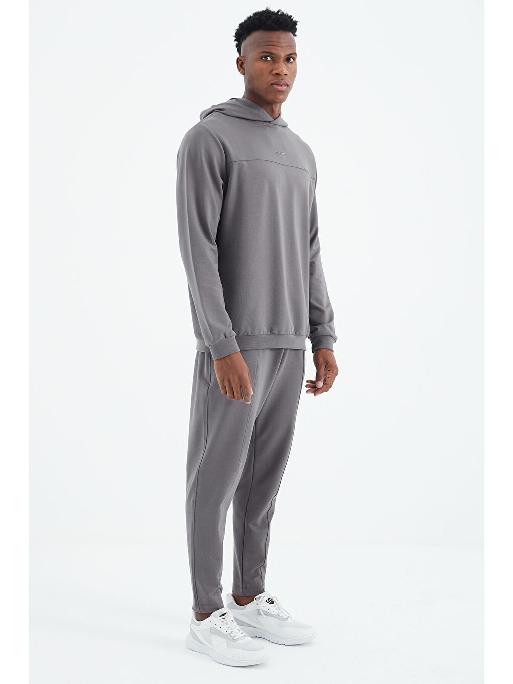 Koyu Gri  Basic Erkek Eşofman Takım - 85230-2