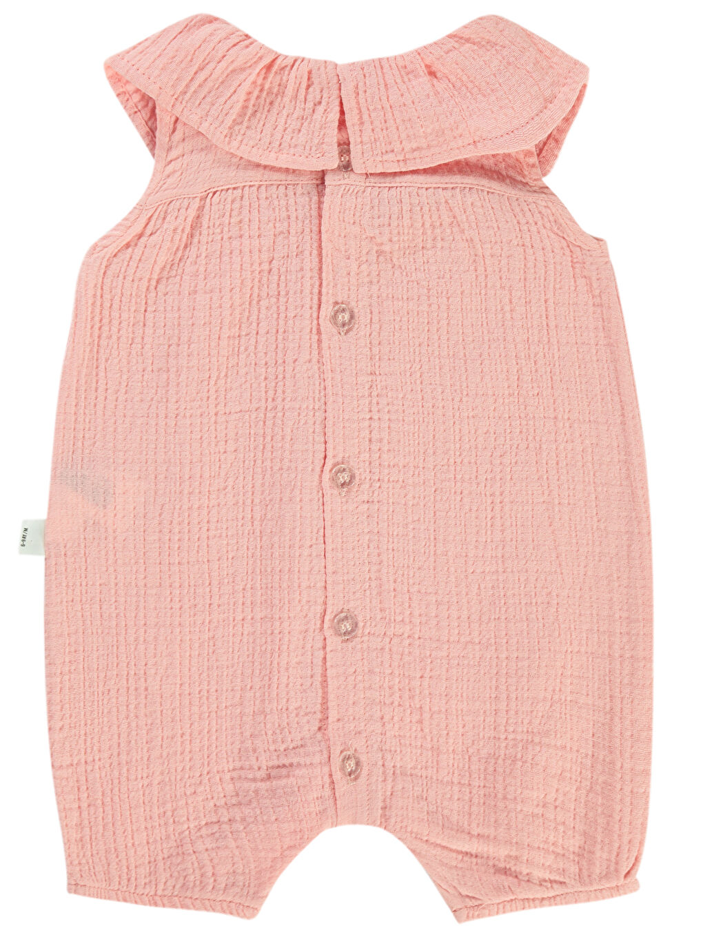 Pembe Baby Kız Bebek Patiksiz Tulum 6-18 Ay Pudra-1