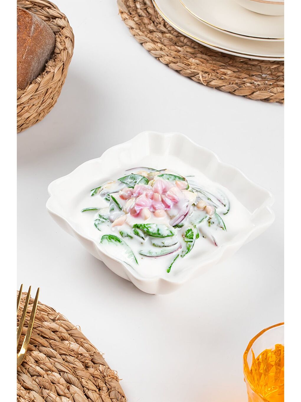 Beyaz Porselen Kase 15 Cm-2