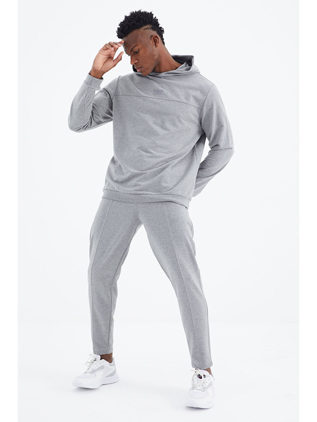 Kelvin Gri Melanj Kelvin Basic Erkek Eşofman Takım - 85230-4