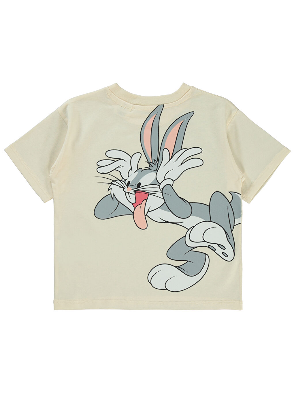 Bej Bugs Bunny Kız Çocuk Tişört 2-5 Yaş FilDişi-1