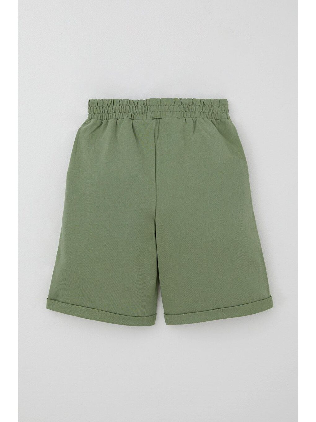 Erkek Çocuk Şortlu Takım Kabartma Yazı Baskılı Ekru (5-10 Yaş)-7