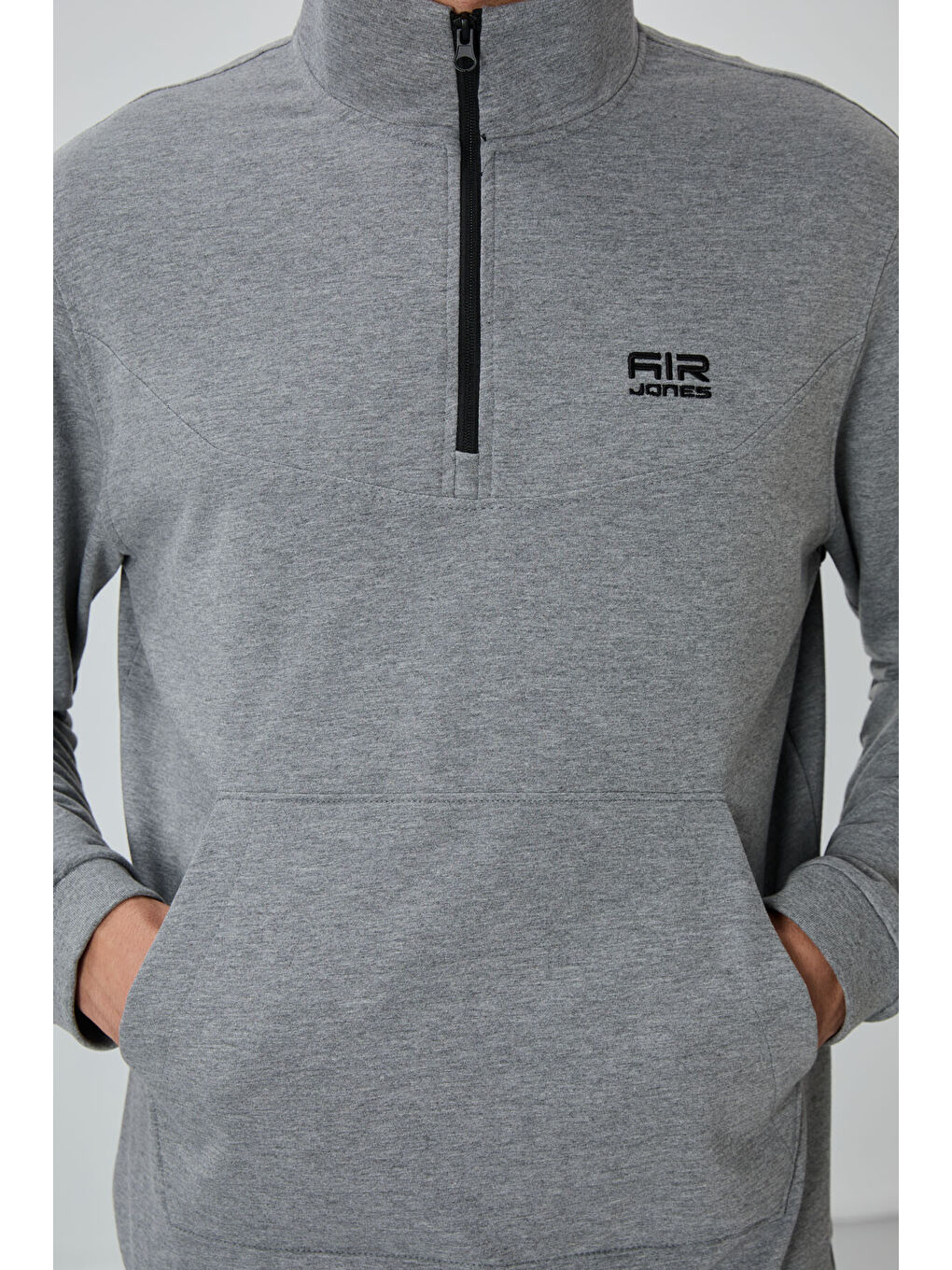 Herbert Gri Melanj  Dik Yaka Eşofman Takım - 85233-1