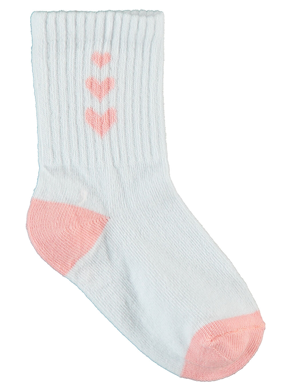 Girls Kız Çocuk 3'lü Soket Çorap 2-12 Yaş Beyaz-3