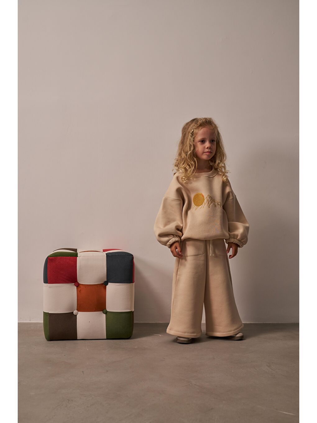 Bej Unisex Tinypeak Alt Üst Takım-8