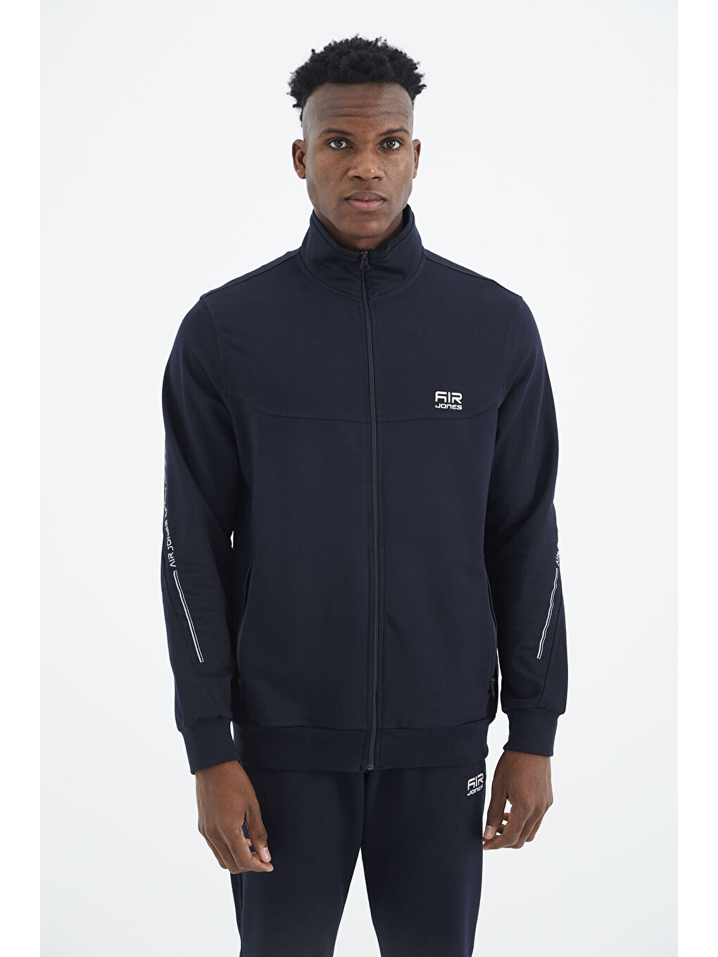 Lacivert Standart Kalıp Eşofman Takım - 85229-4