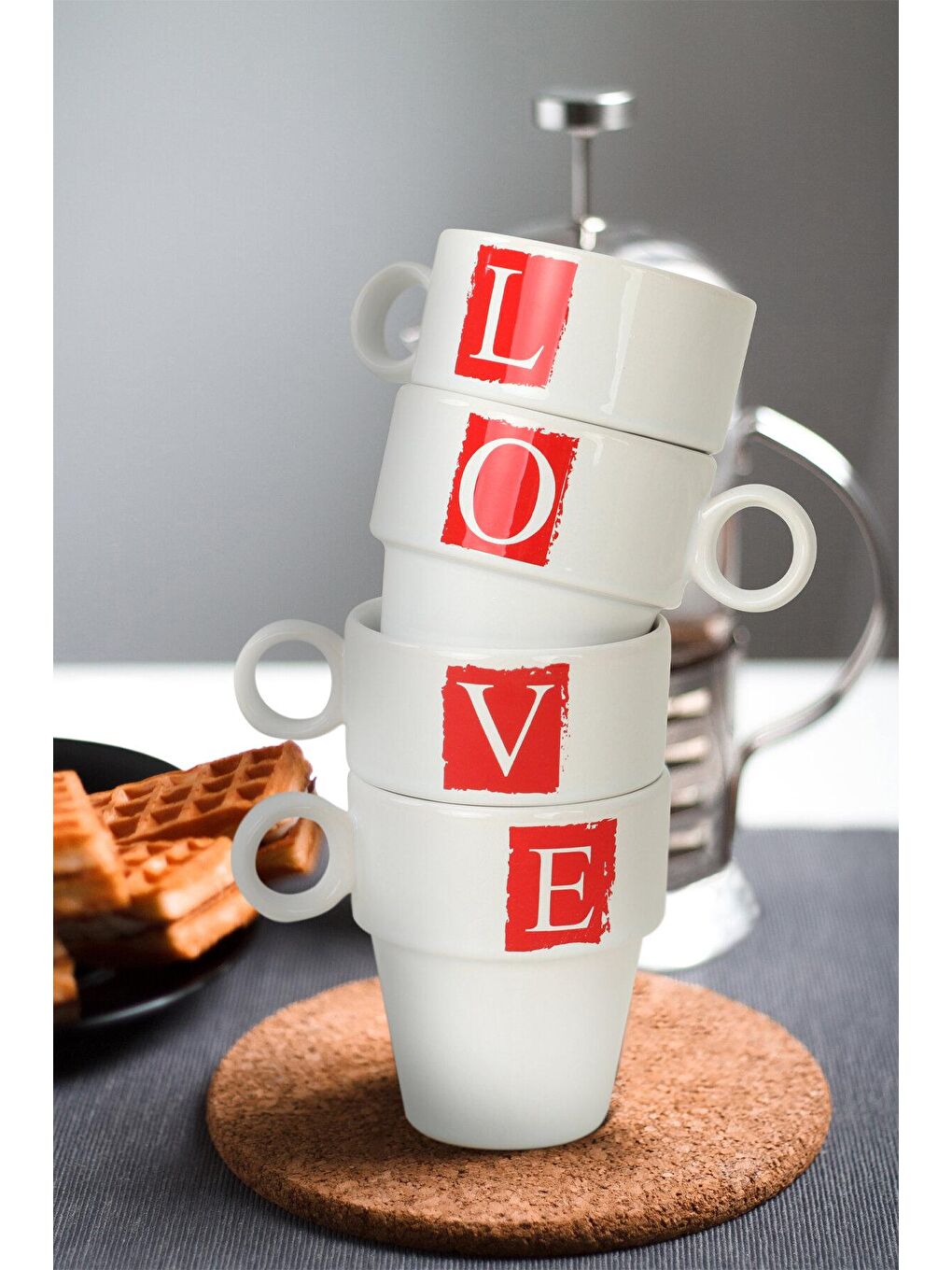 Karışık Love Joker Kupa 10 Cm 4 Adet-2