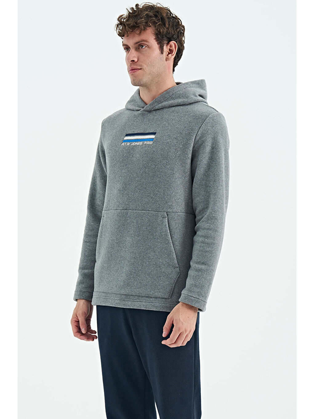 Hern Gri Melanj  Polar Erkek Hoodie - 88301-1