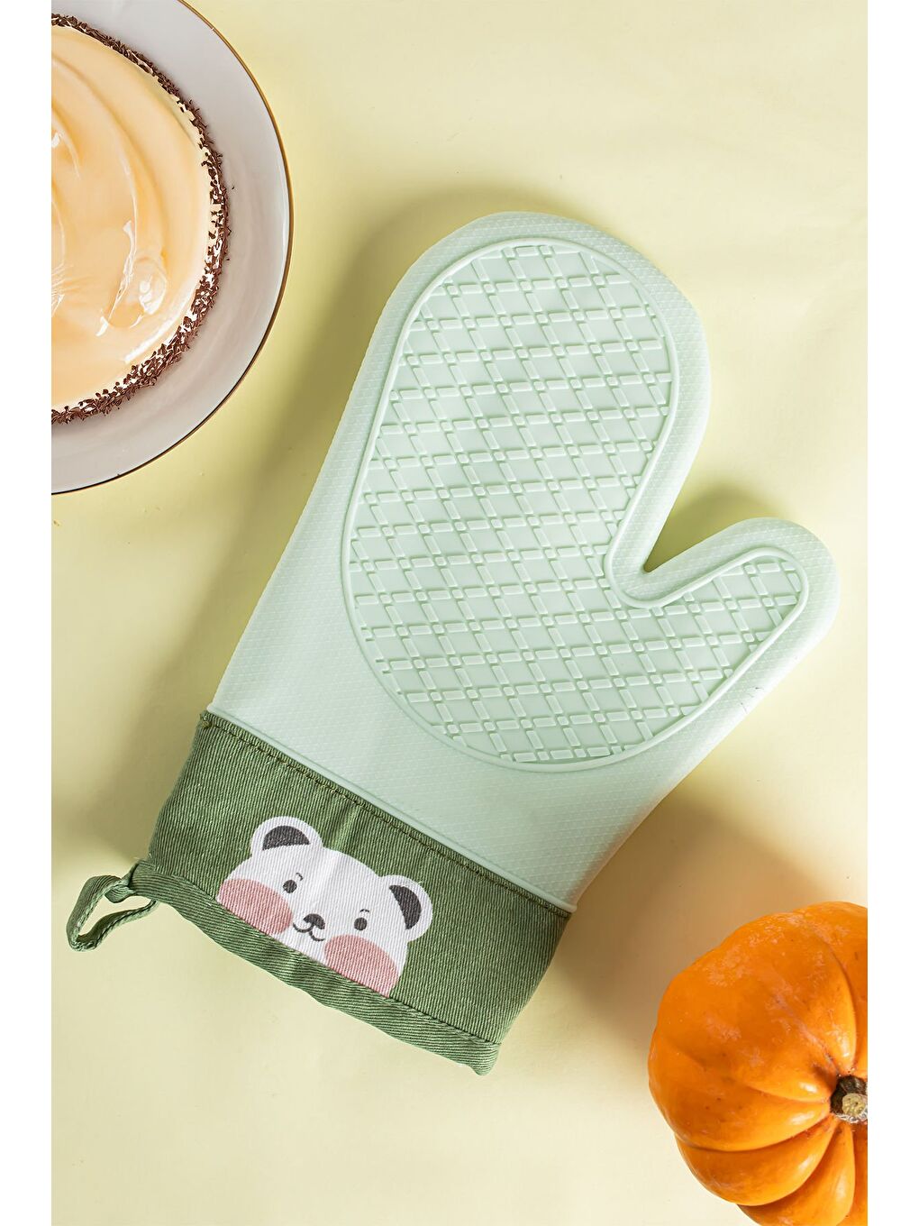 213 Isıya Dayanıklı Fırın Eldiveni Silikon Tutma Yeri Yeşil-1