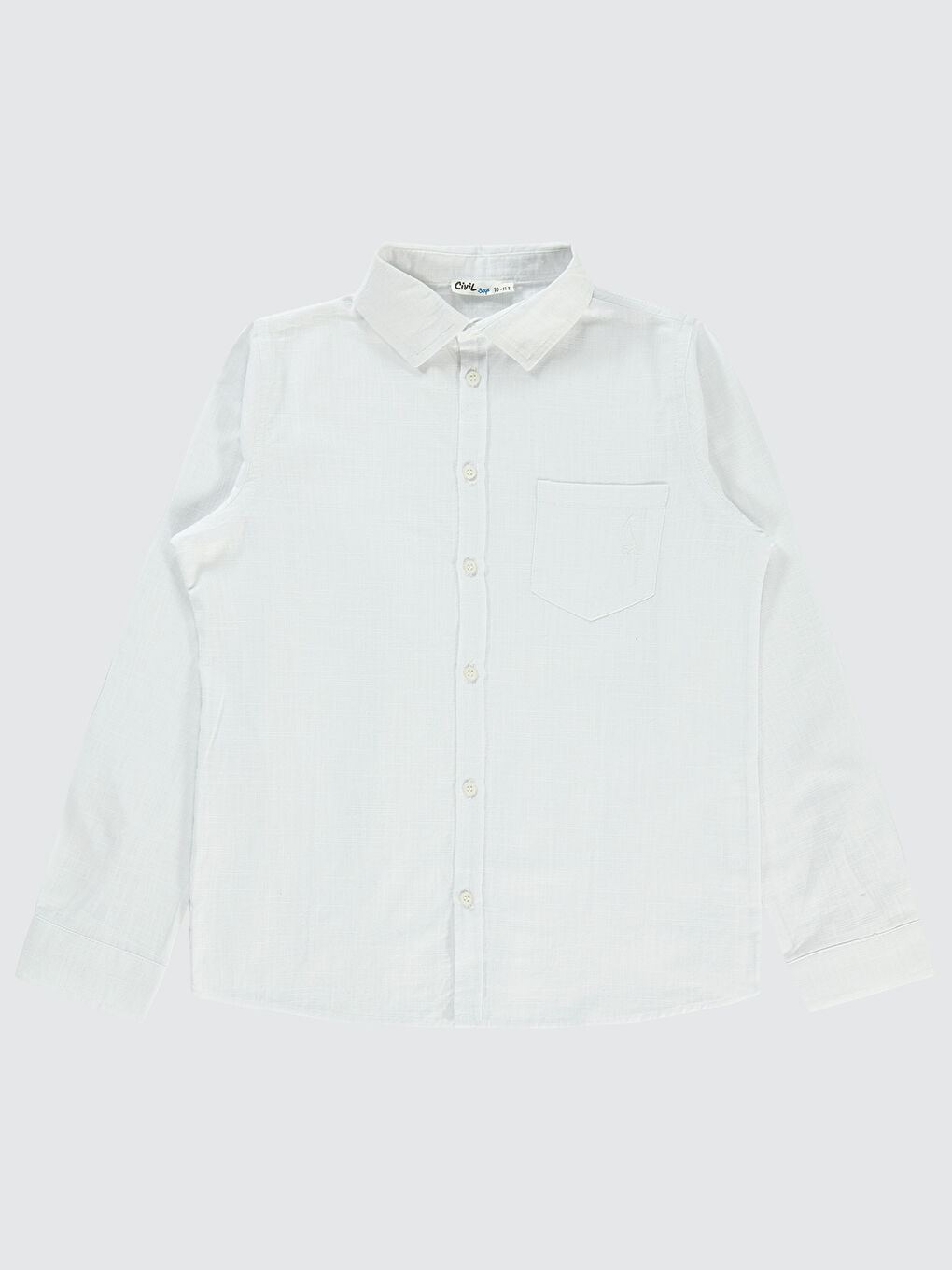 Boys Erkek Çocuk Gömlek 10-13 Yaş Beyaz