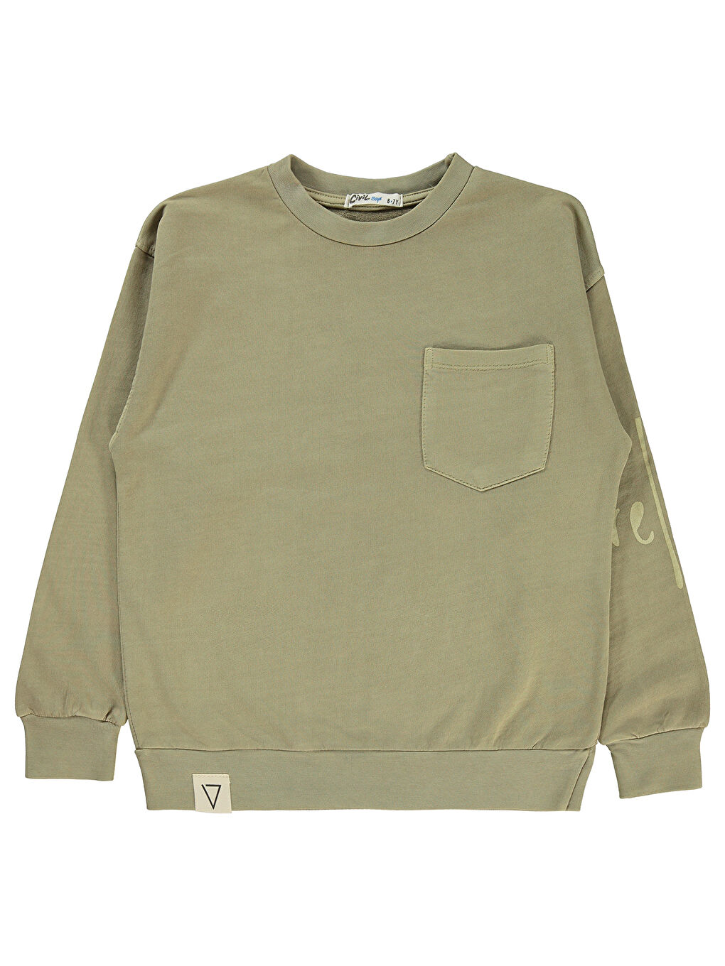 Bej Boys Erkek Çocuk Sweatshirt 6-9 Yaş Taş Rengi