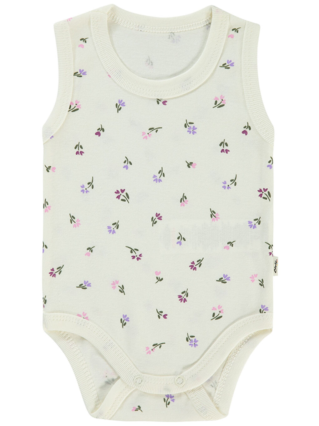 Baby Kız Bebek Çıtçıtlı Badi 1-36 Ay Ekru