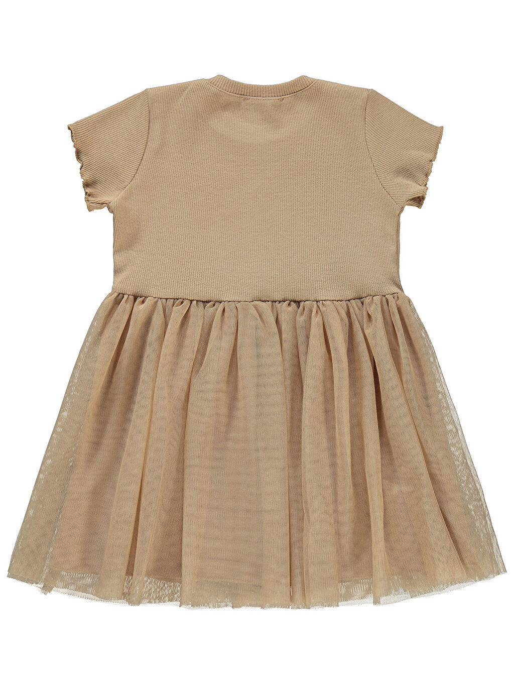 Ekru Girls Kız Çocuk Elbise 2-5 Yaş Yulaf Sütü-1