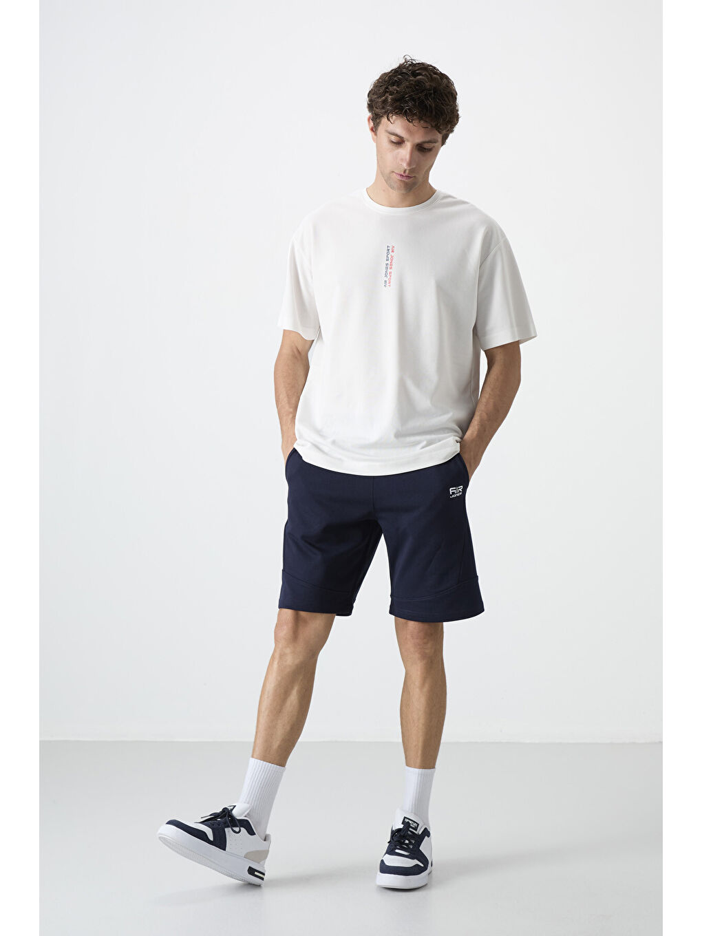 Amos İndigo Baskılı Erkek Şort - 81246-4