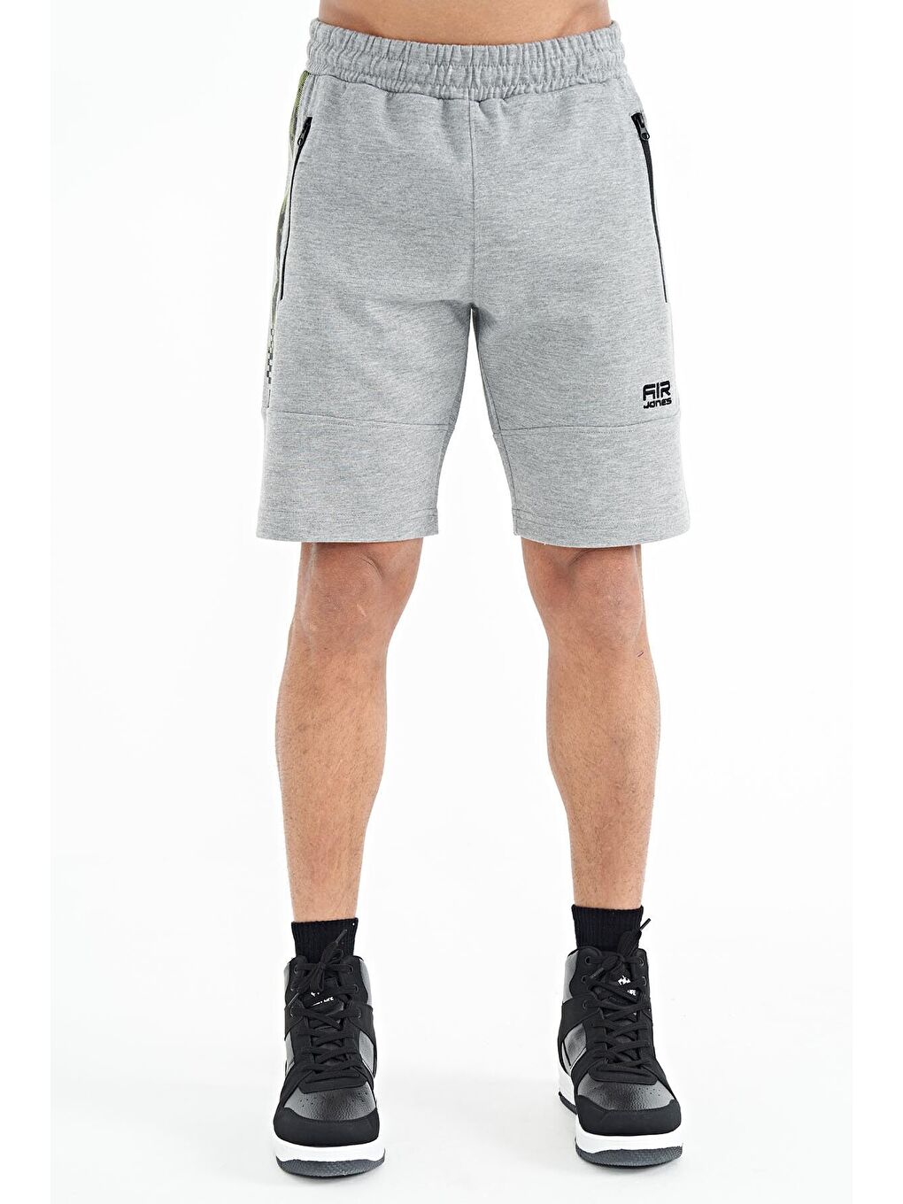 Alec Gri Melanj Standart Kalıp Erkek Şort - 81243