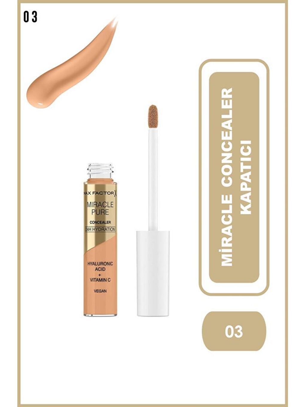 Kapatıcı Miracle Pure Concealer No:3