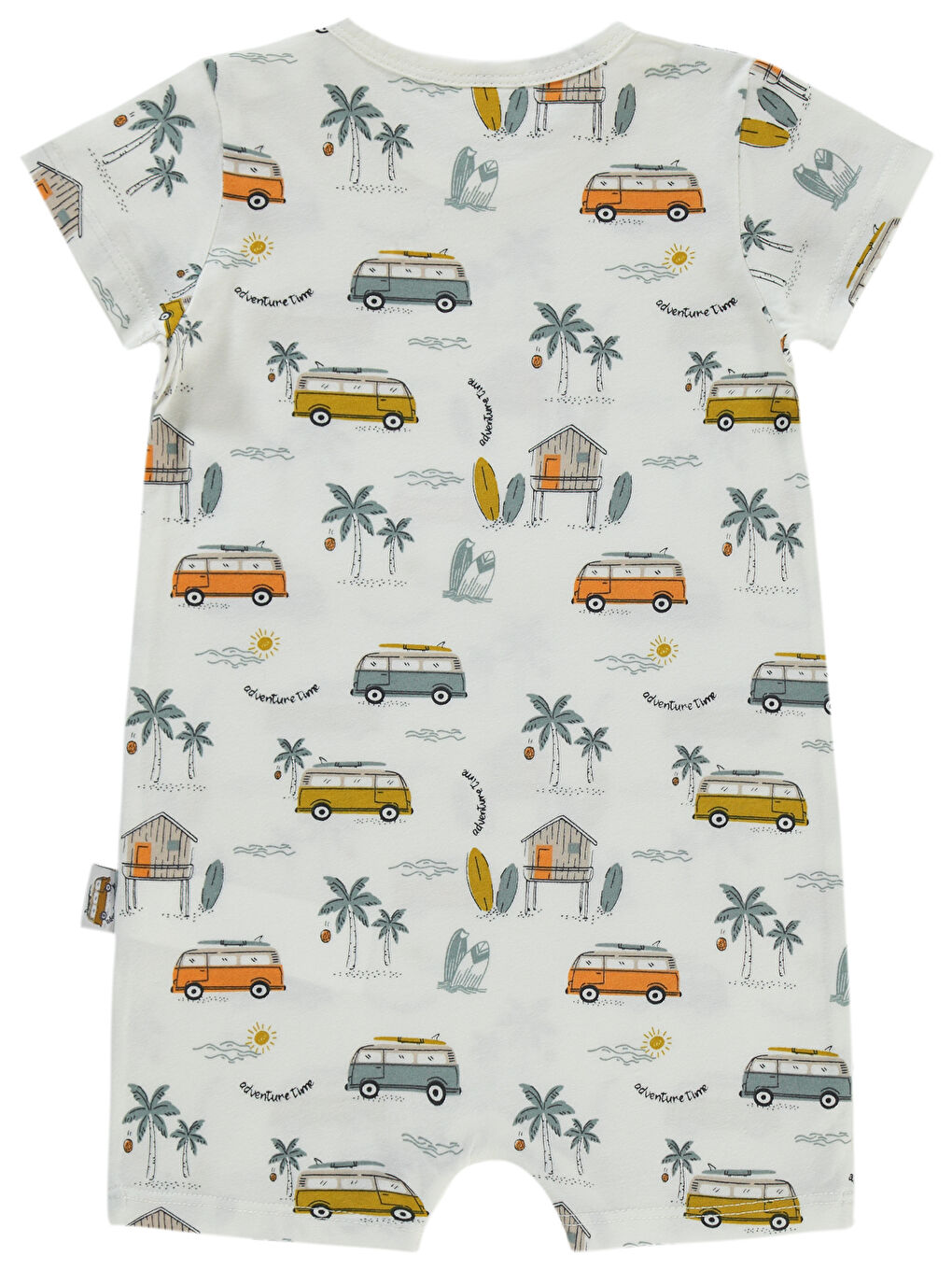 Baby Erkek Bebek Patiksiz Tulum 6-18 Ay Ekru-1