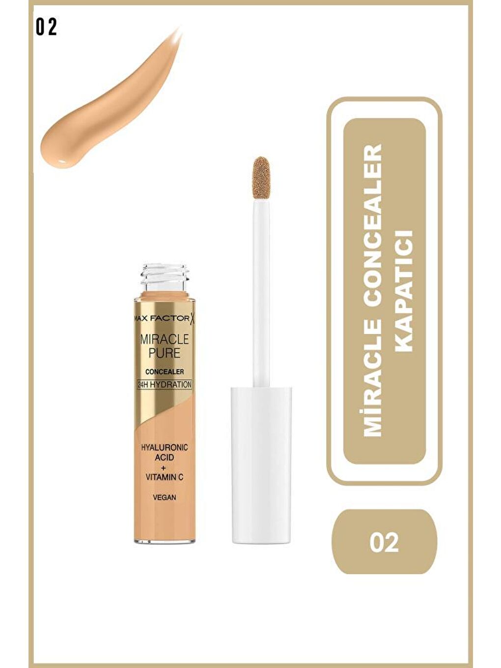 Max Factor Kapatıcı Miracle Pure Concealer No:2