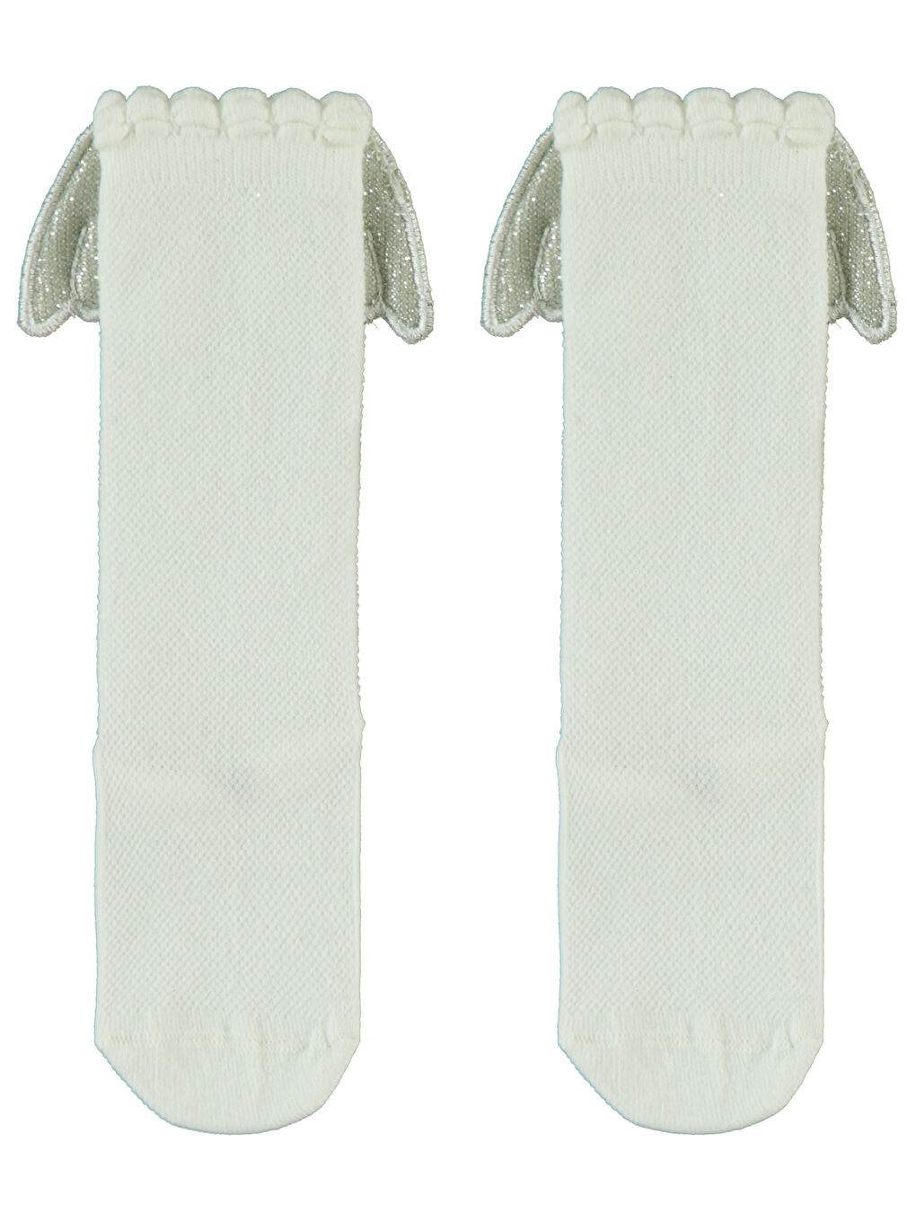 Girls Kız Çocuk Dizaltı Çorap 3-11 Yaş Ekru