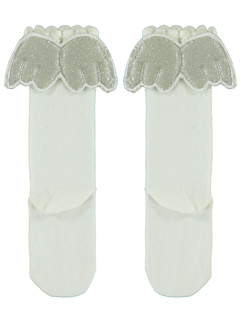 Girls Kız Çocuk Dizaltı Çorap 3-11 Yaş Ekru-2
