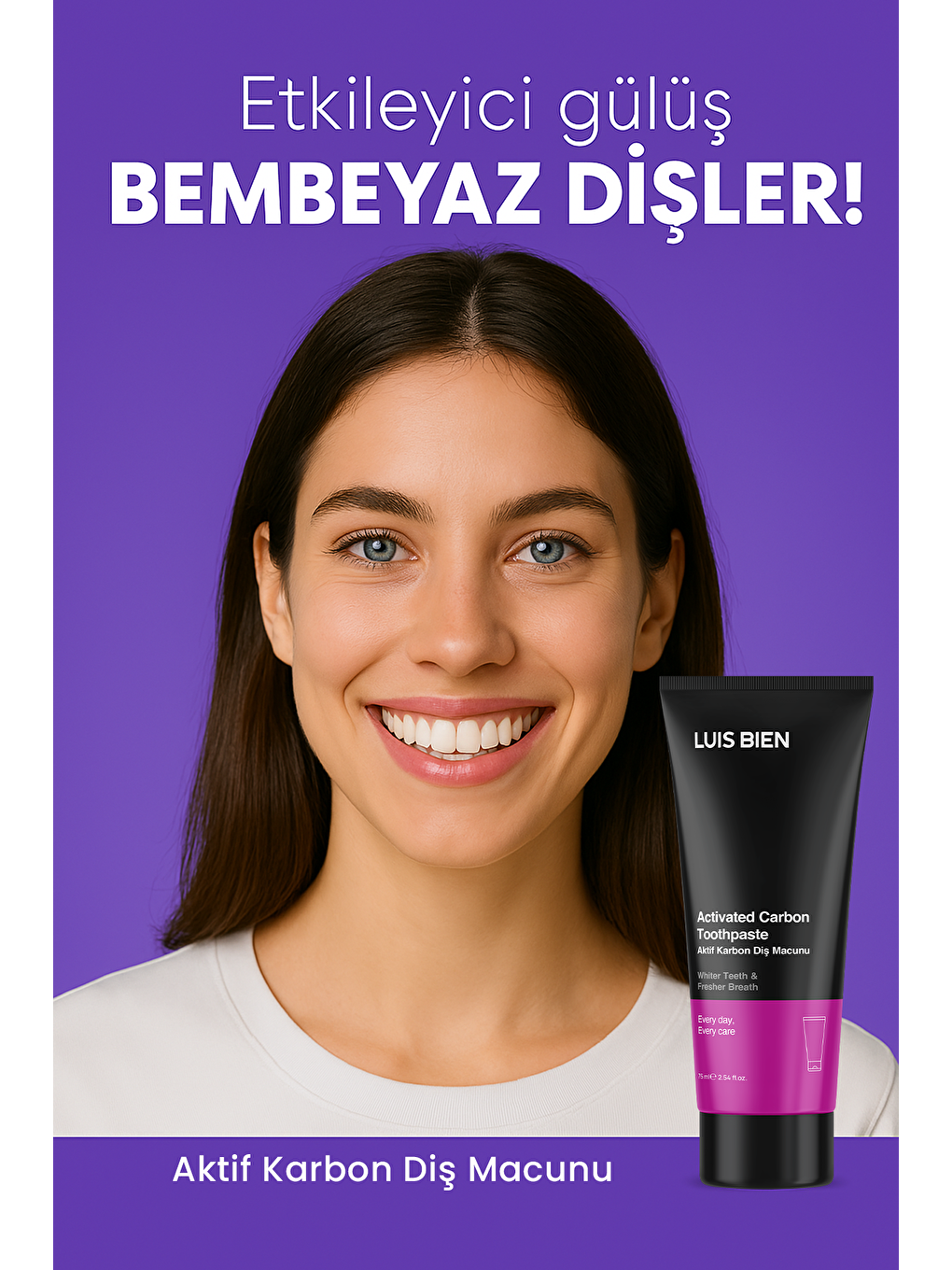 Luis Bien Aktif Karbon Diş Beyazlatma Macunu - 3