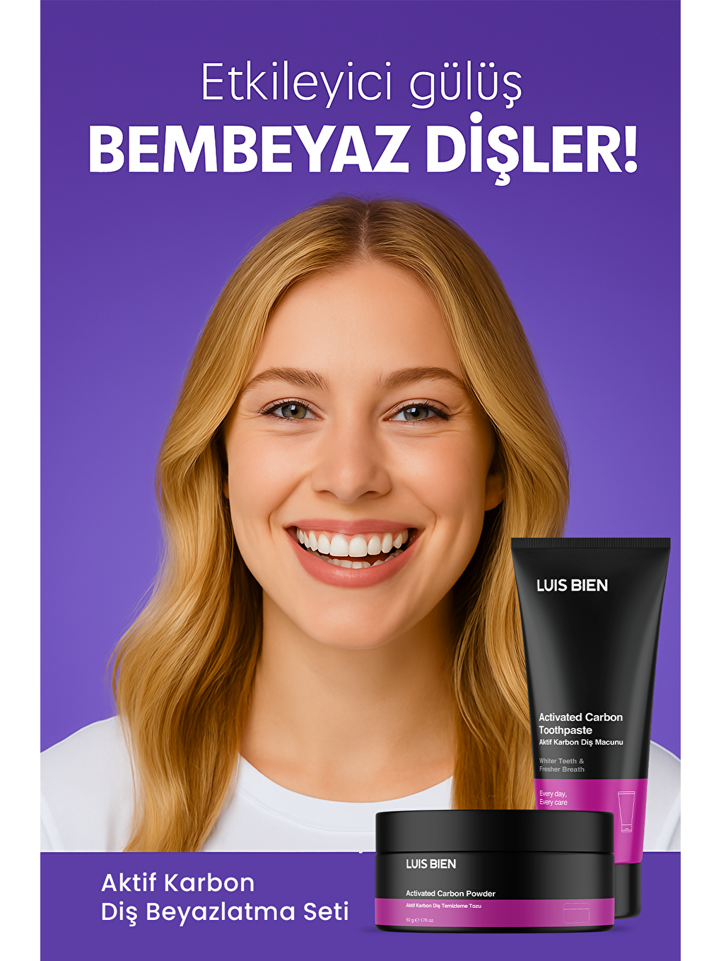Luis Bien Diş Beyazlatma Seti + Bambu Diş Fırçası - 1