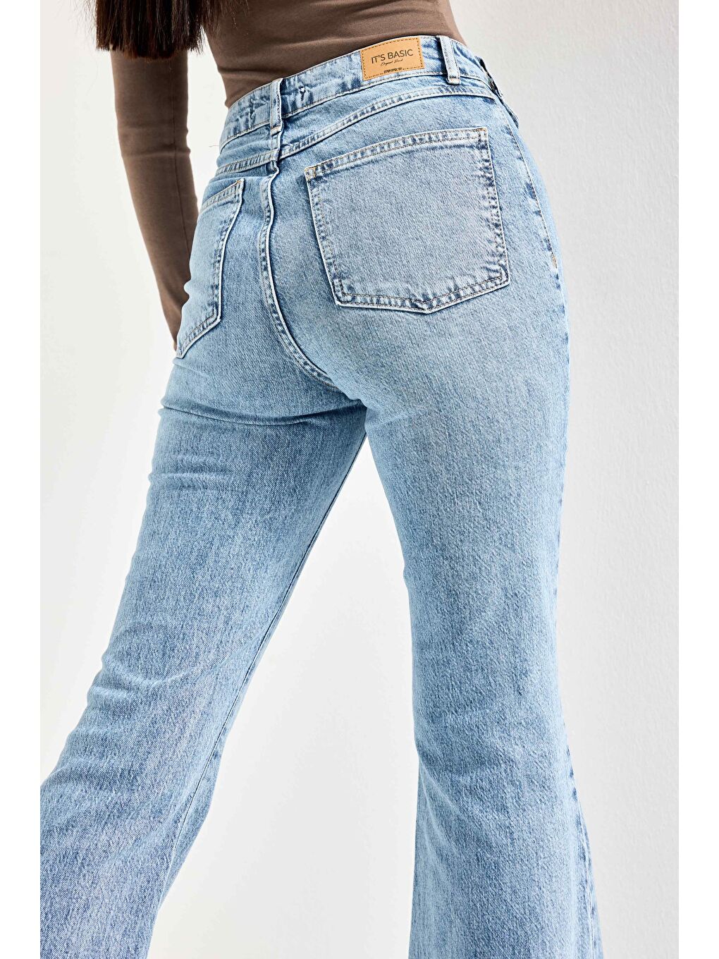 Mavi Kadın Ice Jean Rengi 4s6-3 Flare Fit Viskon Elastan Kumaş Denim Jean-4