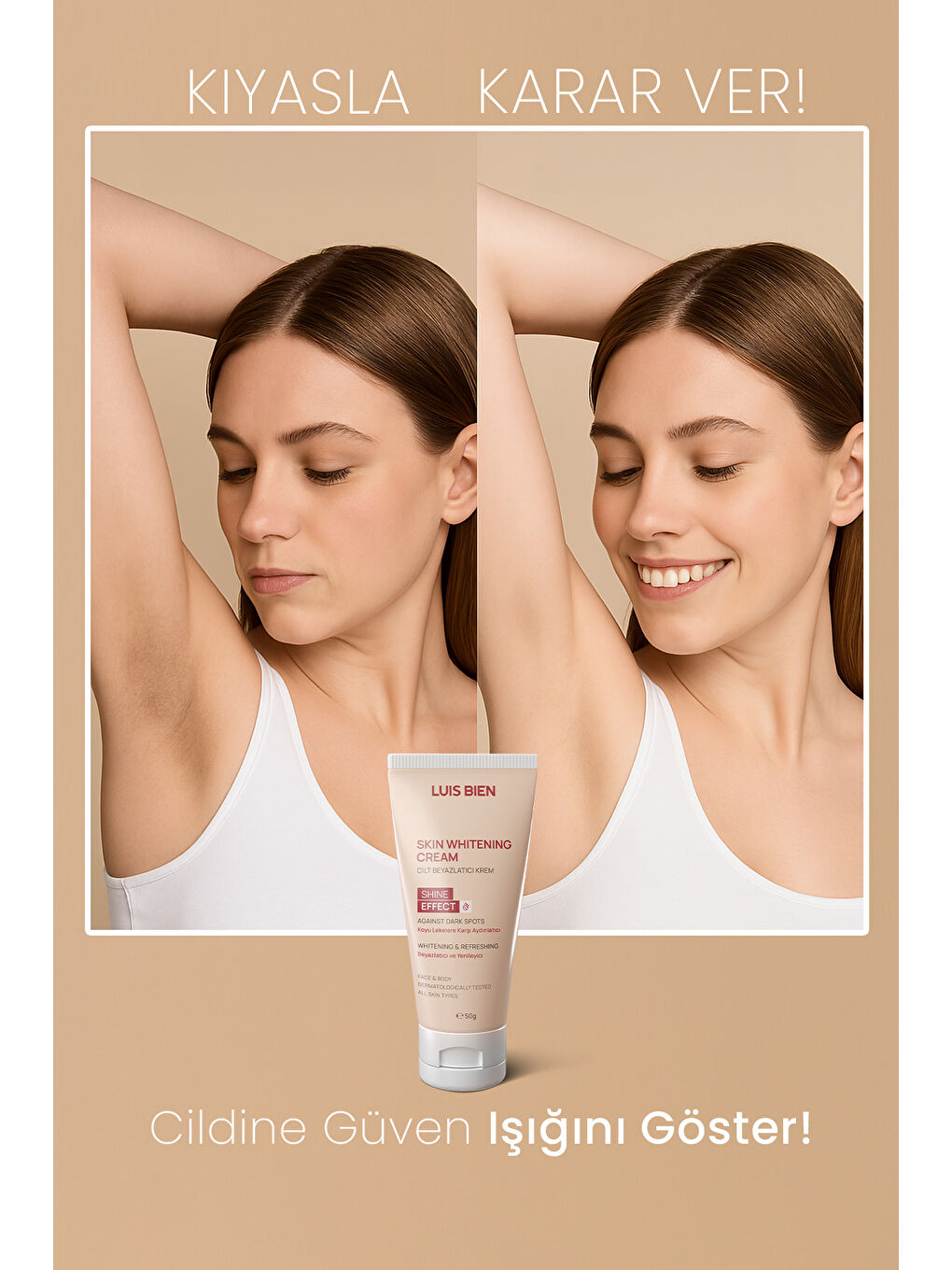 Luis Bien Cilt Beyazlatıcı Peeling/Scrub & Cilt Beyazlatıcı Krem 2'li Set - 2