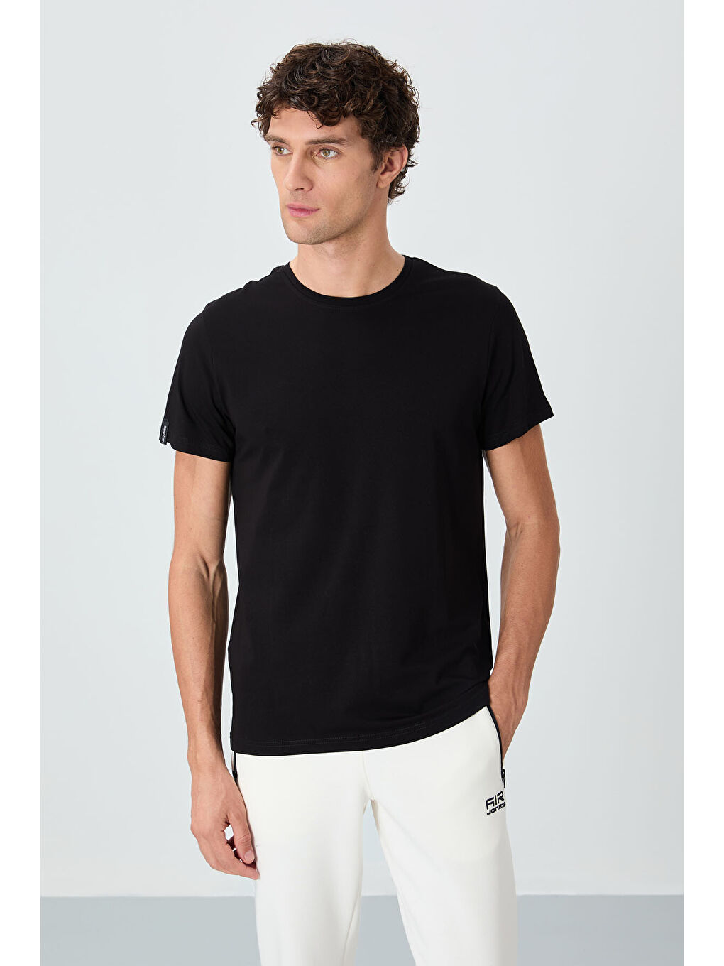 Calvin Siyah Basic Erkek Tişört - 88245-3