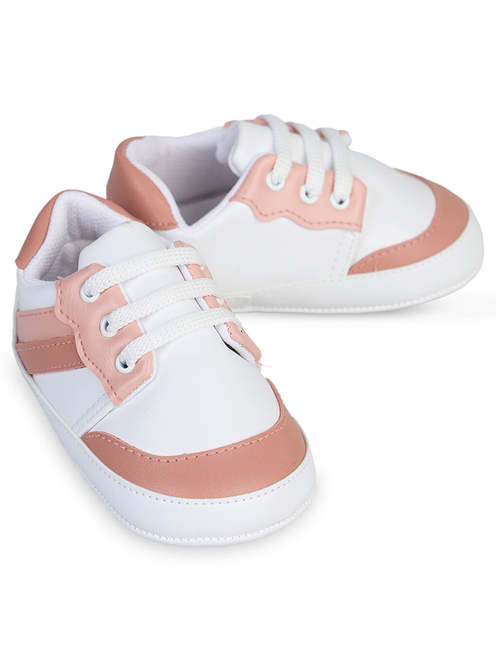 Pembe Baby Kız Bebek İlkadım Ayakkabısı 19-21 Numara Pudra-1