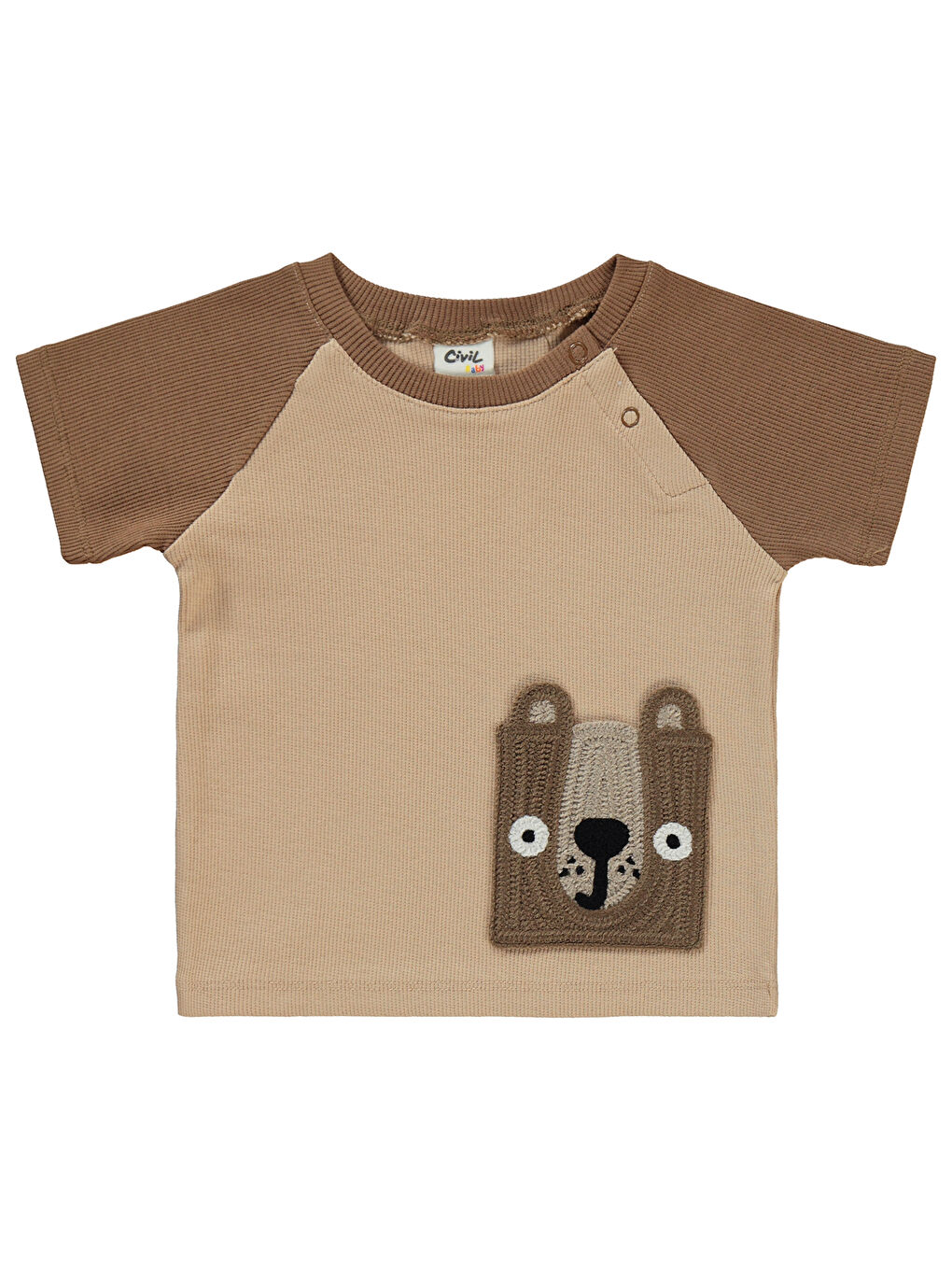 Kahverengi Baby Erkek Bebek Şortlu Takım 6-18 Ay Kahve-2