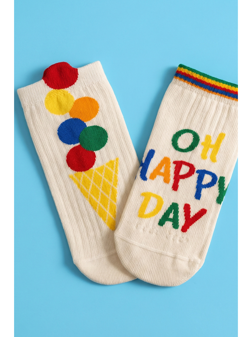 Karışık Çocuk Happy Day 2'Li Step Çorap