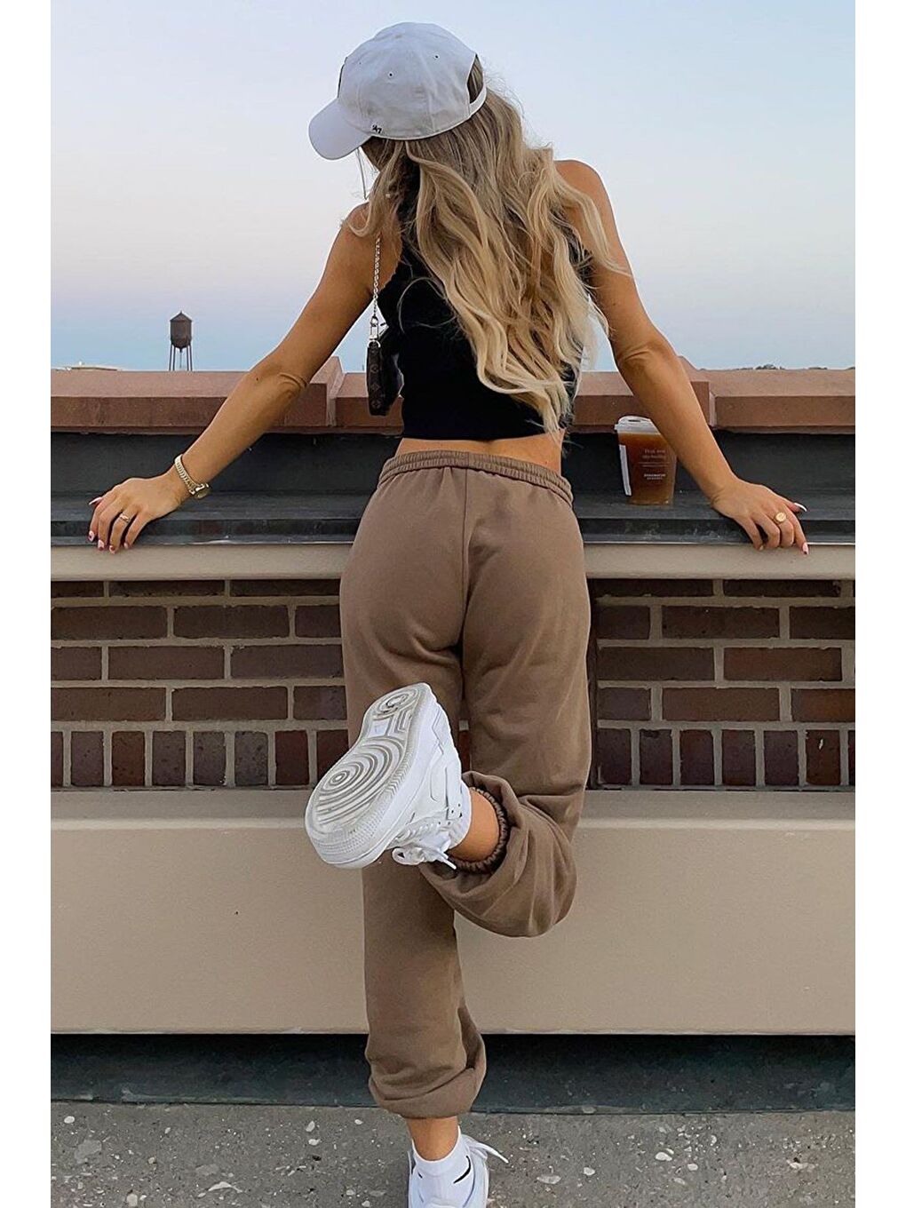 Kahverengi Kadın Eşofman Mg290-3