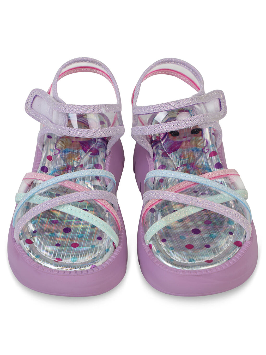 Girls Kız Çocuk Sandalet 26-30 Numara Lila-4