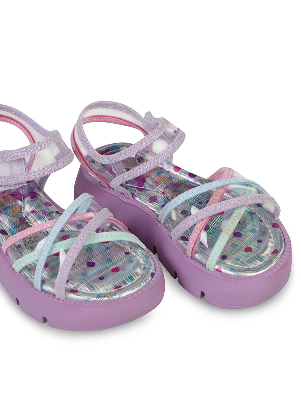 Girls Kız Çocuk Sandalet 26-30 Numara Lila-2