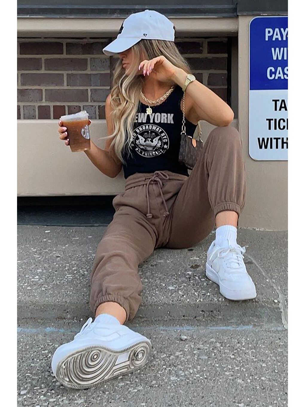 Kahverengi Kadın Eşofman Mg290-4