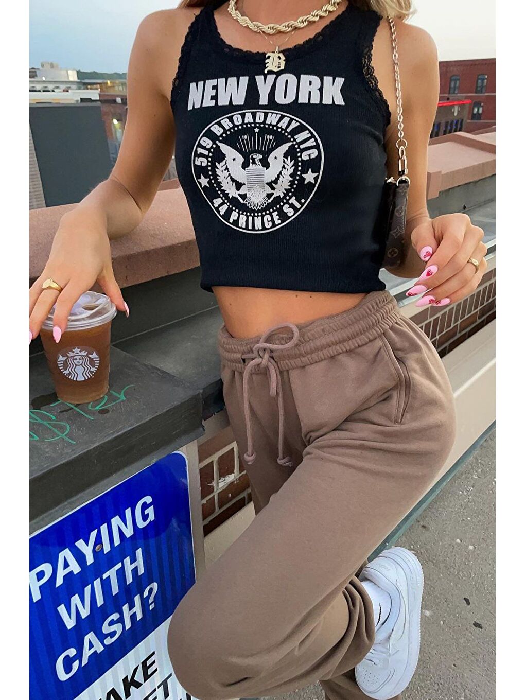 Kahverengi Kadın Eşofman Mg290-5